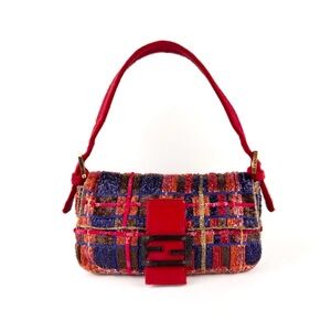 RARE Fendi Sequin Beaded Multicolor Baguette
